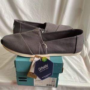 TOMS Alpargata, Grey Canvas, Size 9.5